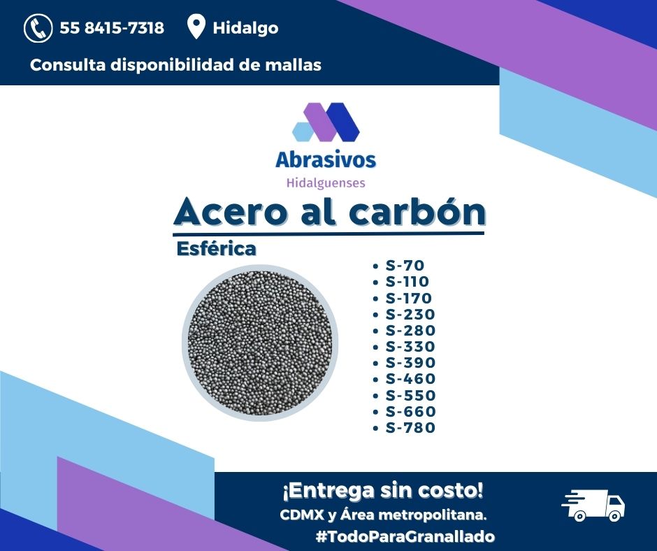 granalla carbon Abrasivos Hidalguenses (Post para Facebook)